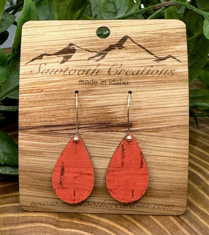 Mini Teardrops in Cork and Leather designs