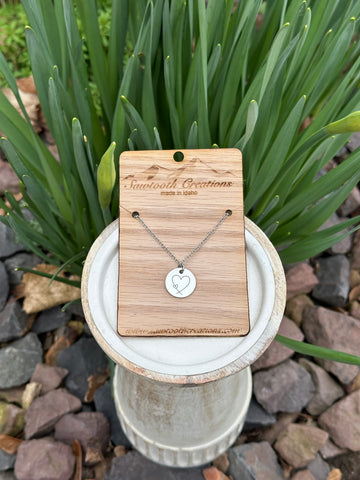 Engraved pendant necklaces