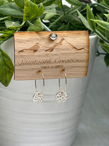 Silver Cutie Hoops
