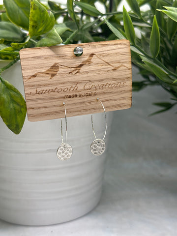 Silver Cutie Hoops