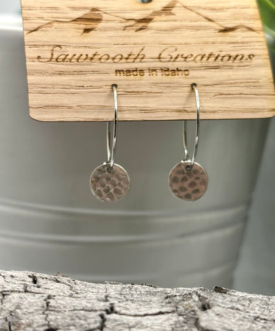 Silver Cutie Hoops