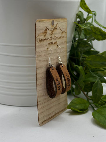 Engraved leather