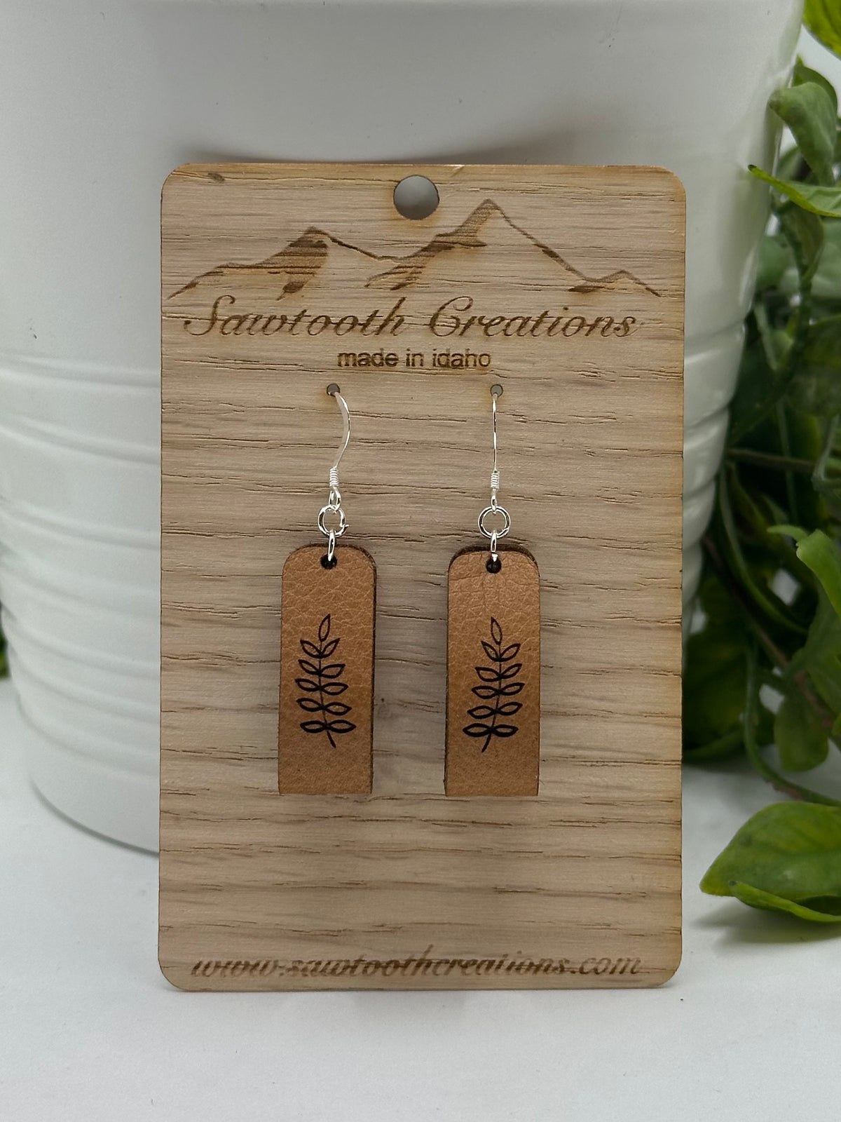 Engraved leather